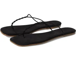 Сандалии Simone с квадратным носком и переплетенным ремешком из замши TKEES