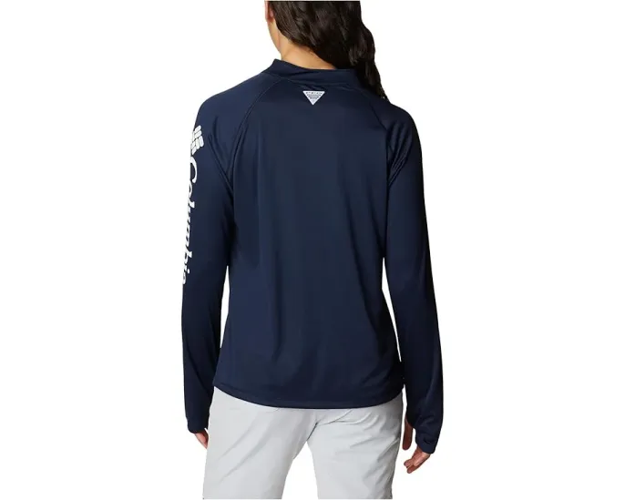 Футболка Columbia Tidal Tee 1/4 Zip с защитой от солнца UPF 50 и отводом влаги