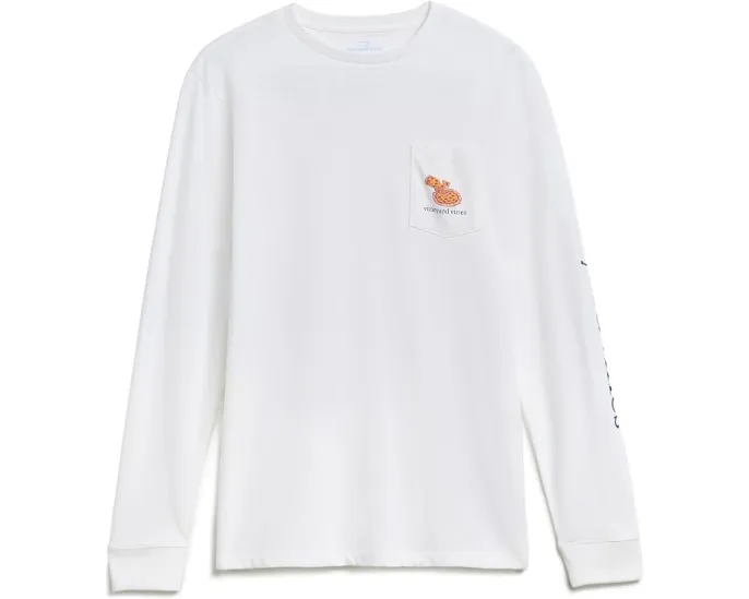 Футболка с китом и ломтиком арбуза долгий рукав Vineyard Vines