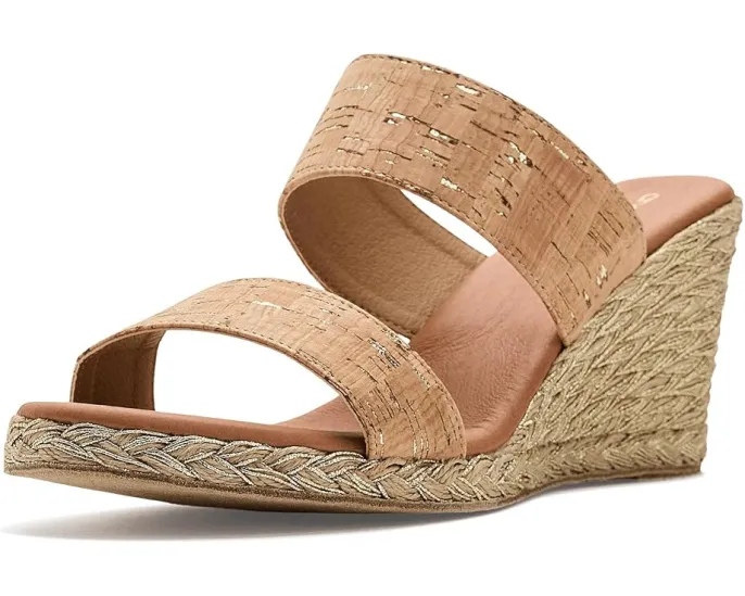 Сандалии Andre Assous Nolita Cork на эспадрилье с клином из пробки