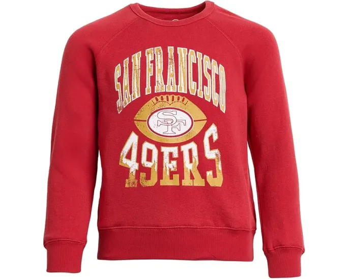 Футболка Junk Food Clothing Kids с длинным рукавом и принтом San Francisco 49ers для детей