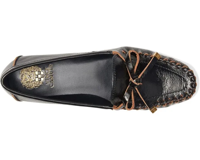 Лоферы Vince Camuto Katena на плоской подошве с бантом и ручной строчкой