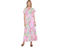 Макси-платье Keenan с запахом и цветочным принтом Lilly Pulitzer