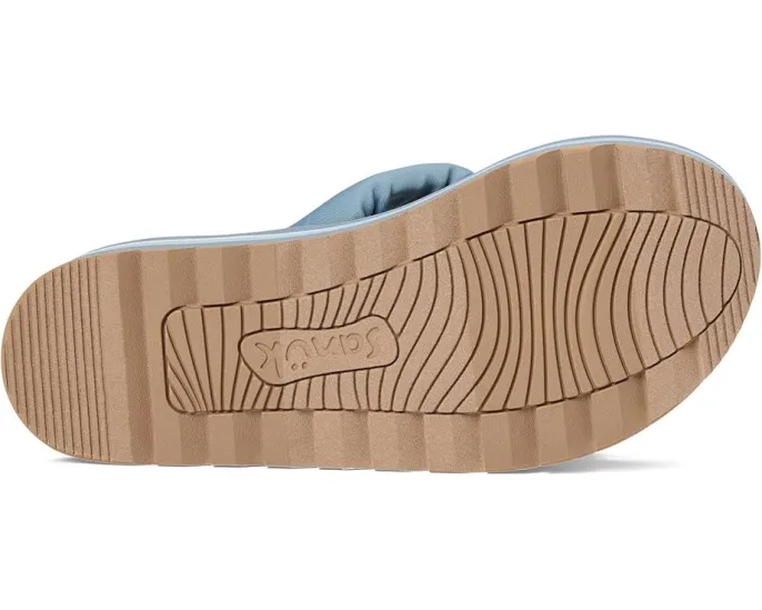 Сандалии Sanuk Yoga Twist-n-slide с платформой и стегаными ремнями на удобной стельке из пеноматериала