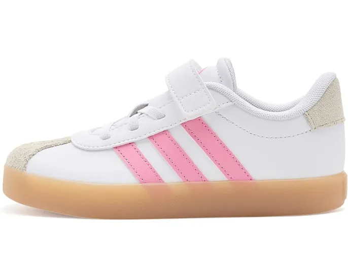 Кеды Adidas VL Court 3.0 на шнурках с липучкой для детей