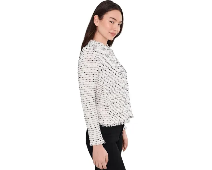 Короткий жакет NIC+ZOE с непами и бахромой на погонах