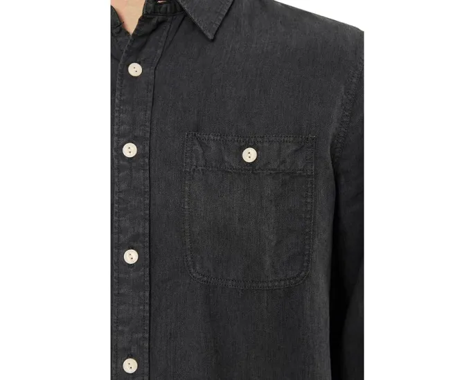 Рубашка Faherty The Tried And True Chambray Workshirt из смеси TENCEL и льна