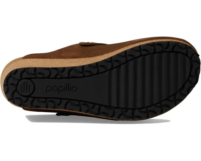 Birkenstock Клог на танкетке Fanny из замши с пробковой стелькой