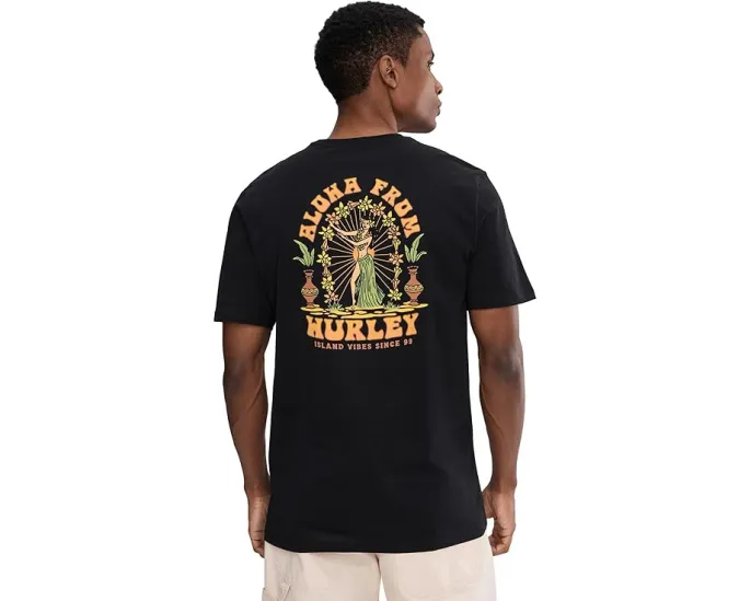 Hurley Island Time Футболка с коротким рукавом и боковыми швами