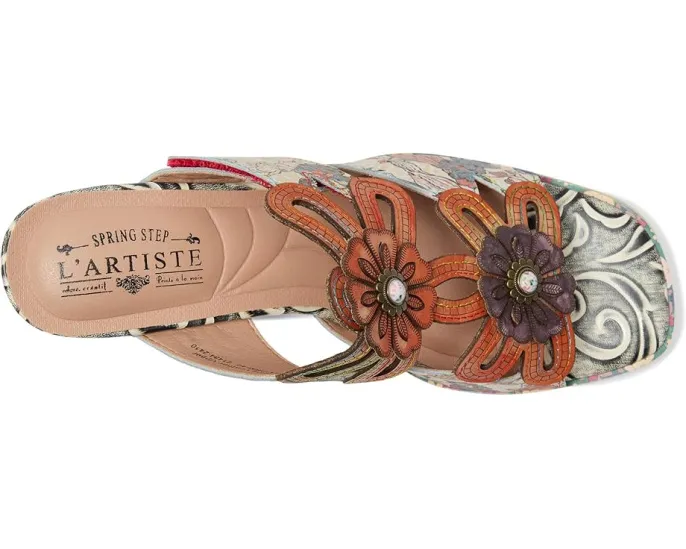Сандалии L'Artiste by Spring Step Alania с ручной росписью и французским каблуком