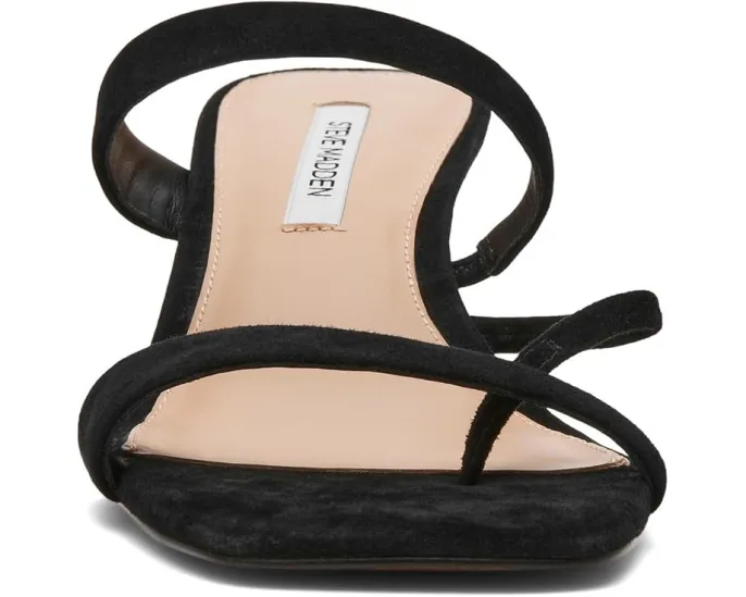 Сандалии Ajay на низком каблуке с кожаным верхом и квадратным носком Steve Madden