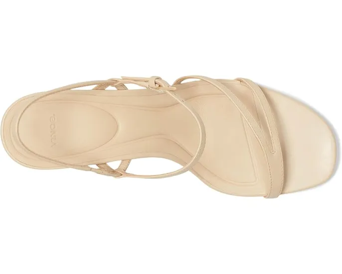 Сандалии Vince Marcela Strappy с ремешками под крокодила и квадратным каблуком