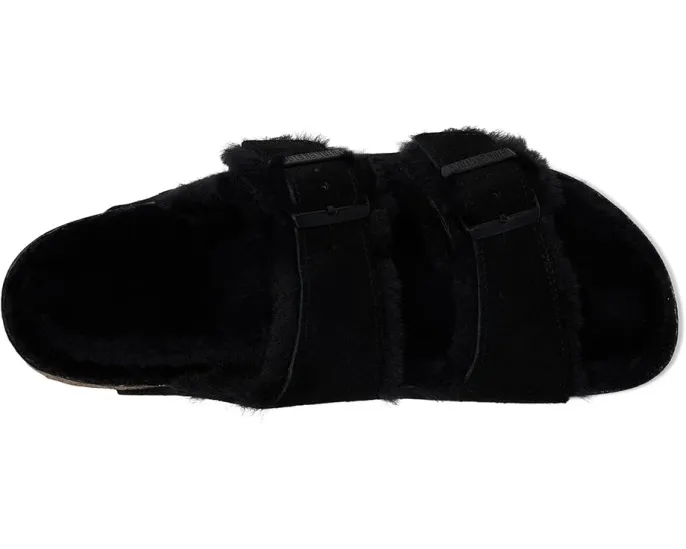 Унисекс сандалии Birkenstock Arizona из замши с подкладкой из овчины