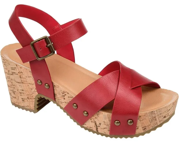 Journee Collection Сандалии Valentina на платформе с комфортной пеной Comfort Foam™