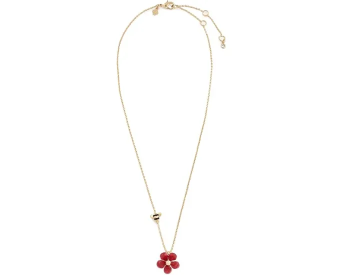 Кулон Kate Spade New York Summer Daze с цветком и подвеской пчелка