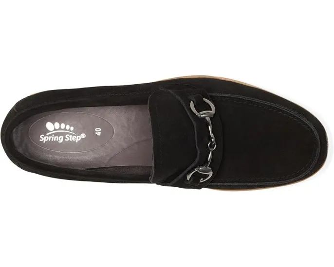 Лоферы Spring Step Maryln из замши с металлической пряжкой