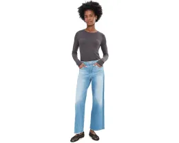 Джинсы Saige Mid-Rise Wide Leg Crop с широкими штанинами и средней посадкой в цвете Expedition
