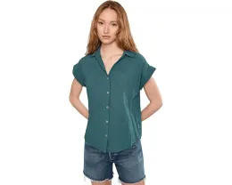 Royal Robbins Рубашка Oasis Short Sleeve с вышивкой цветочным принтом