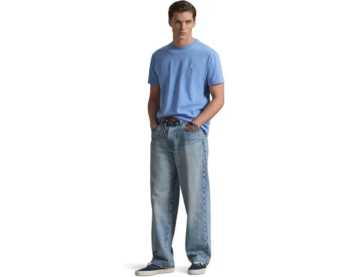 Футболка Polo Ralph Lauren Classic Fit Jersey с круглым вырезом и вышивкой