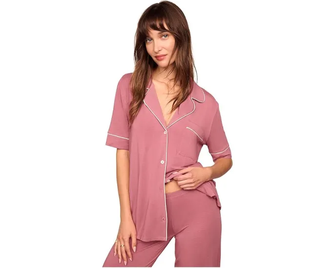 Пижамный комплект Eberjey Gisele из TENCEL™ Modal с коротким рукавом и брюками