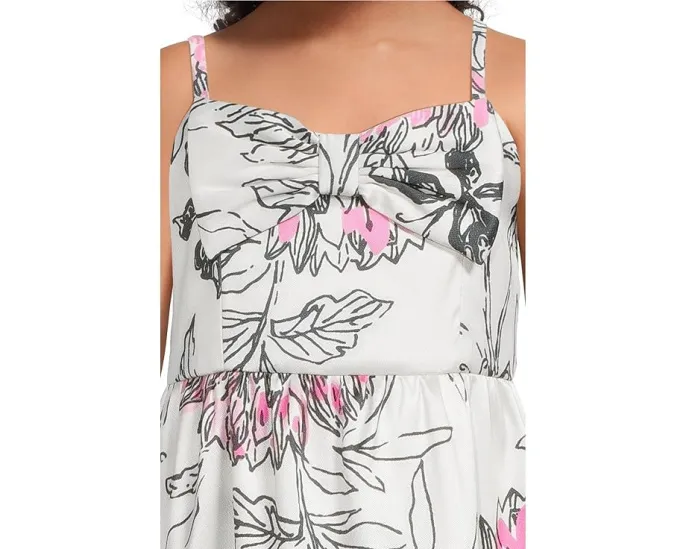 Платье Mini Ryder для девочки с регулируемыми бретелями и бантом Lilly Pulitzer Kids