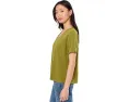 Футболка Eileen Fisher с V-образным вырезом из органического хлопкового джерси
