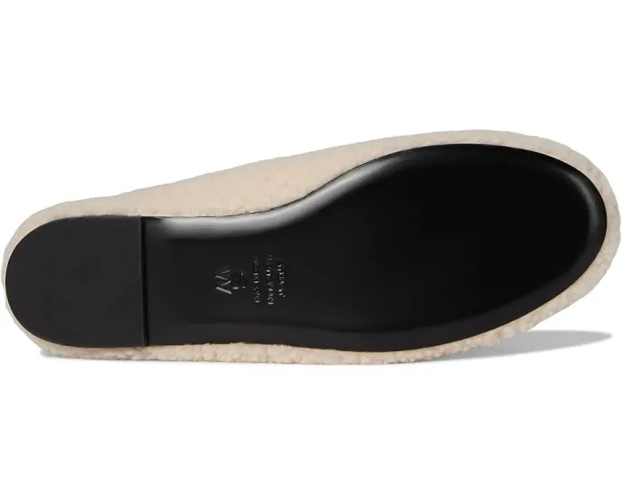 Балетки Stuart Weitzman Prima Bow Shearling Slingback с мехом и бантом