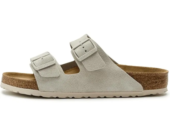 Сандалии Birkenstock Arizona из замши с пробковой стелькой
