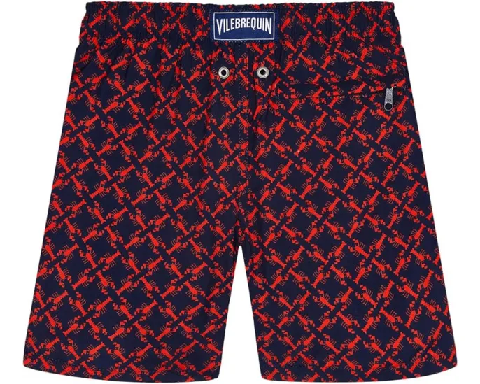 Легкие плавки Vilebrequin Homard Pixel со шнурком и карманом для хранения