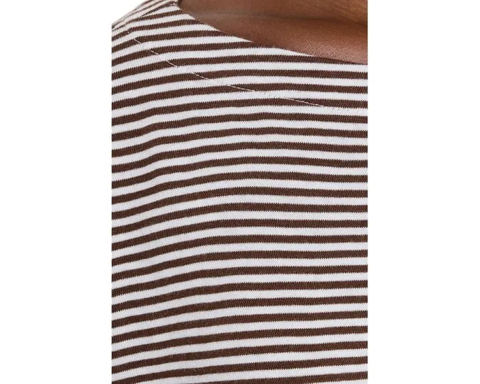 Полосатая блуза Eileen Fisher с лодочкой из органического хлопка