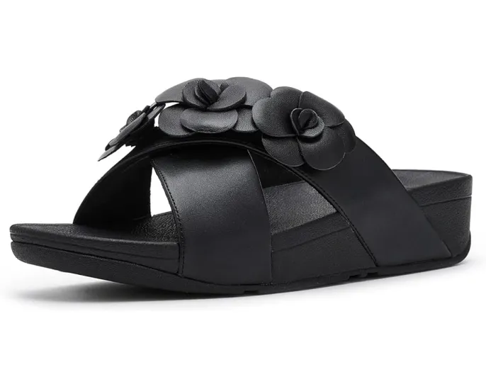 Сланцы FitFlop Lulu Flower Cross с цветочным перекрестным дизайном