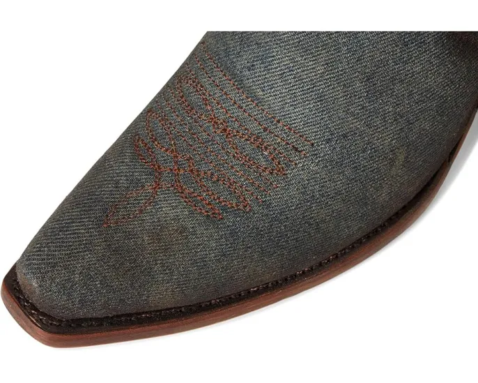 Corral Ботинки A4675 с бахромой и джинсовой вставкой на молнии