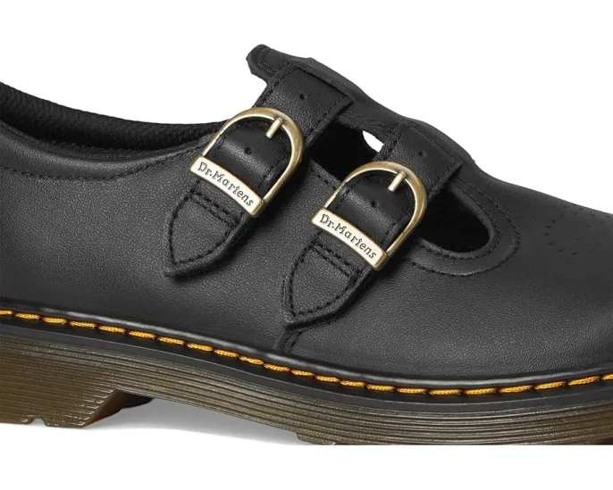 Детские туфли Dr. Martens 8065 Y с перфорацией и пряжками