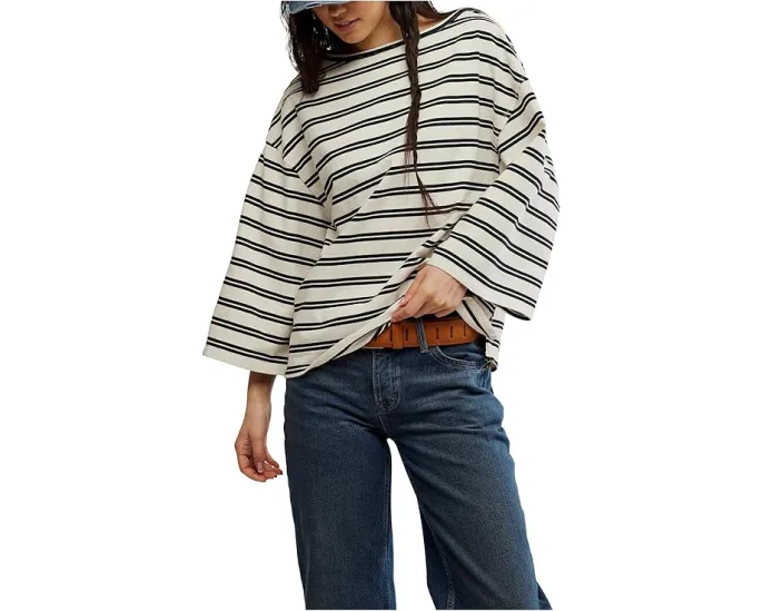 Футболка We The Free C'est La Vie oversize с рукавом 3/4 от Free People