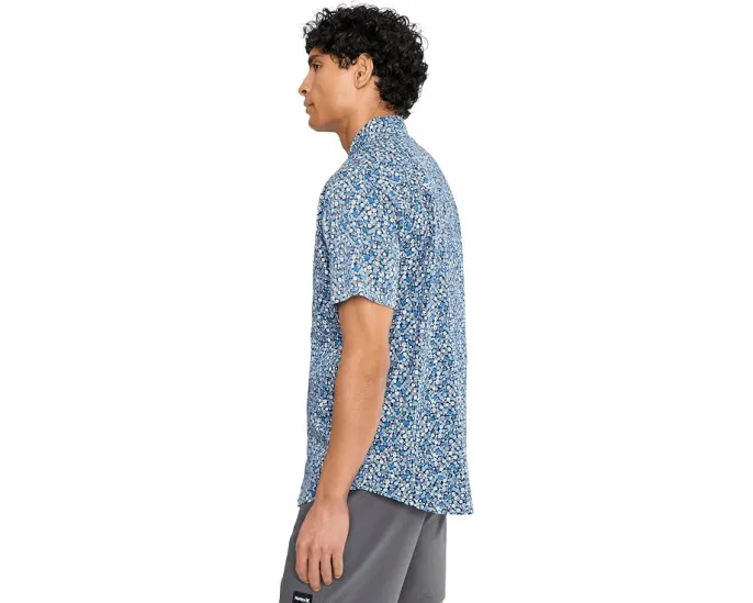 Hurley Lido Stretch Рубашка с коротким рукавом и карманом для очков