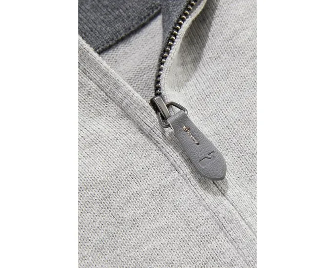 Свитер Boathouse Tipped на четверть молнии из смеси хлопка и шелка Vineyard Vines