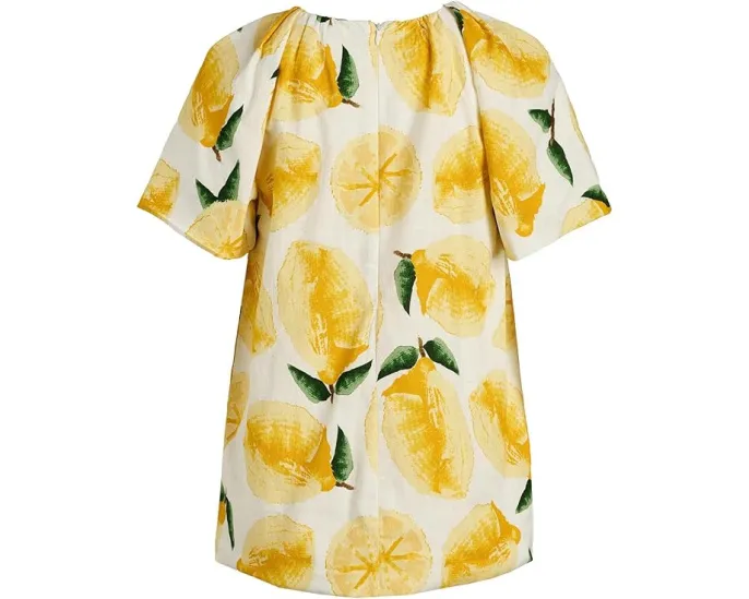 Appaman Kids Puff Dress из хлопка с короткими рукавами и рюшами на подоле