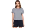 Футболка Bella Slub Tee Stripe Madewell из хлопка с полоской