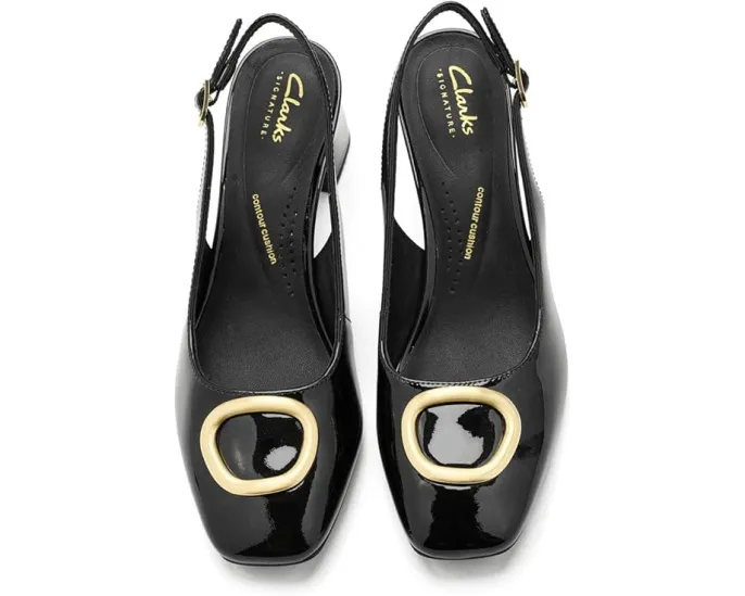 Туфли-лодочки Clarks Fernie Sling с квадратным носком и каблуком на платформе
