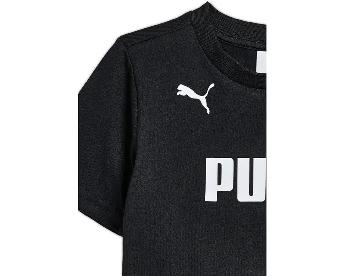 Детский набор футболка Puma с принтом и флисовые шорты