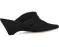 Cinq à Sept Sonia Curved Wedge Mules замшевые мюли на изогнутом каблуке