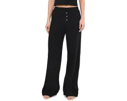 PACT брюки Dream Rib Wide Leg Lounge Pants с высокой посадкой и карманами