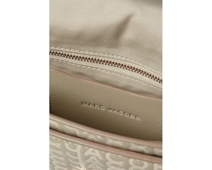Кожаное плечевое сумка The Monogram с цепным ремнем и магнитной застежкой Marc Jacobs