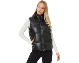 Levi's стеганый жилет из искусственной кожи с воротником стойкой