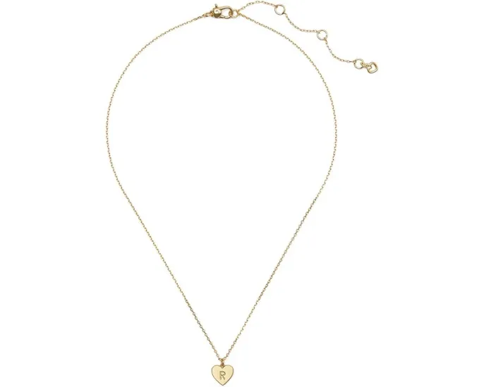 Кулон Kate Spade New York R Pendant в форме сердца с инициалом