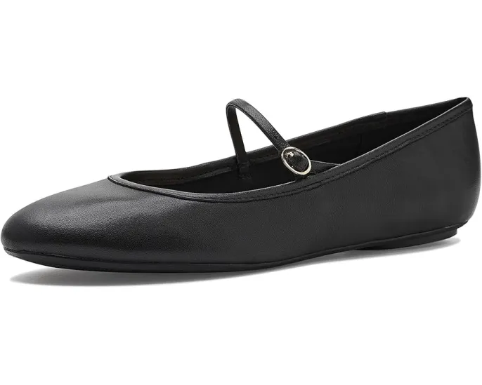 Балетки Classik с ремешком и квадратным каблуком из кожи Nine West