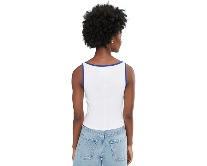 Топ Moxie Free People с круглым вырезом и ретро швом на спине