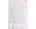 Petite Organic Handkerchief Linen Long Shirt With Drawstring
