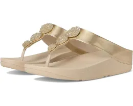 FitFlop Fino Beadie-Button с металлизированным межпальцевым ремешком и бусинами