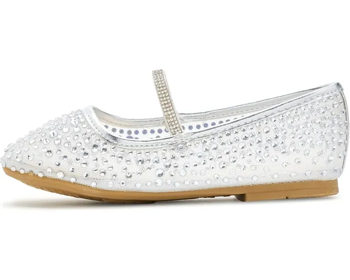 Детские балетки Jax с камнями и эластичной лямкой Nina Kids